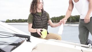 Jack Valor Gives A Wet And Wild Blowjob On Boat - POV BJ With Facial