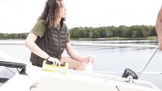Jack Valor Gives A Wet And Wild Blowjob On Boat - POV BJ With Facial