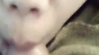 Filipino Slut Gets A Huge Load On Her Face - POV Blowjob And Creampie