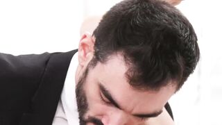 Group-Sex Party! Hot Older Guy Fucks barely legal Guys in Threesome