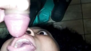 Step-Dad Teaches His New Stepdaugher How To Deepthroat And Swallow - Old Man Fucks women