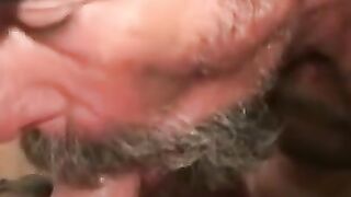 Mature Bear's Passionate Blowjob Session
