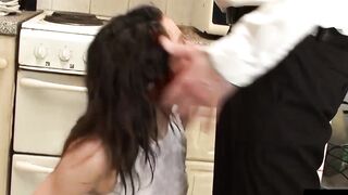 UK Sub Sluts #124 - Hardcore Anal Threesome with Huge Facial