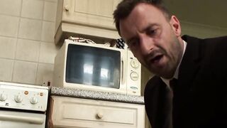 UK Sub Sluts #124 - Hardcore Anal Threesome with Huge Facial