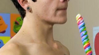 Raw Twinks Bare Back Threesome Party" or "Threeway Frenzy: Rough Anal Action For barely legal Guys