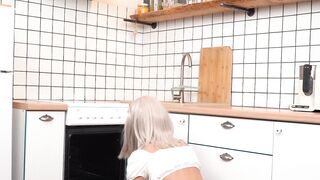 PetiteOwlCrystals" - Hot & Bothered Kitchen Maid Gets Stuck In An Overheated Oven And Gives Her Rescue A HOT Treat!