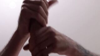 Military Hunk's Hot Soldier Jacking Off Slowly For Your Pleasure