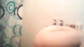 Chubby MILF Rides Big Dick In The Steamy Bathroom