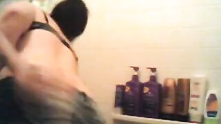 Chubby MILF Rides Big Dick In The Steamy Bathroom