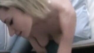 Blonde German Girl Receives Facial After Deepthroat Blowjob