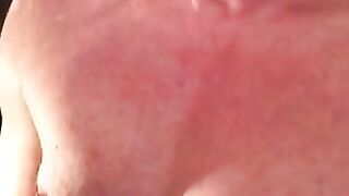 Mature MILF Stroking Off Her Older Stud - Explosive Ending