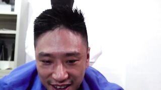Asian Threesome Frenzy - Two Hunks Scratching Duncan's Itching Asshole