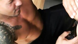 Horny Studs - Shaving Ass & Sucking Erection of Hot Guy