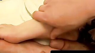 Foot Worship - Twinks Foot Fetish with Facial Finishing