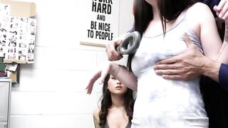 SexyAria-Wilde & Janine_Wildes Exposed Panties Stealing Spree