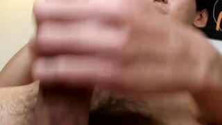 Asian twinks sensual solo jerk-off session with cumshot