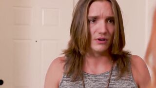Busty Step-Mother's Naked Surprise - POV Blowjob & Creampie