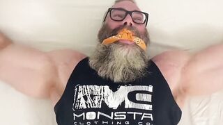 Beard-Tugged Muscle Hunk Enduring Foot Torments in Bondage Fisting Fantasy