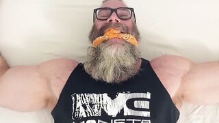 Beard-Tugged Muscle Hunk Enduring Foot Torments in Bondage Fisting Fantasy