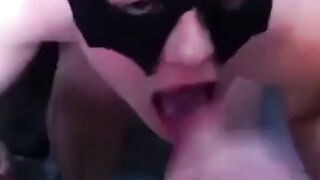 Deep-Throating German Teen Babe in Rough Blowjob Session