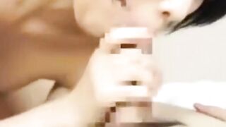 Hot Milf Gives Blowjob And Rides On A Huge Dick In POV" (Japanese)