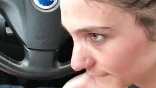 Car Sex Sirens - Passionate Couple Fucked Hard In A Hot Red Mustang