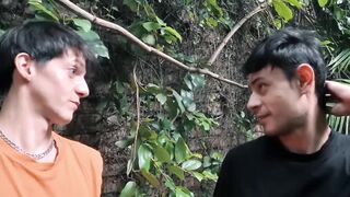 Dylan's Ass Gets Drilled Outdoor - Anal Sex with Huge Load on Face