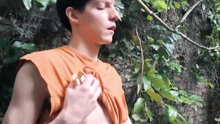 Dylan's Ass Gets Drilled Outdoor - Anal Sex with Huge Load on Face