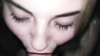 Amature Babe Gives Unforgettable Deepthroat & Facial cumshot