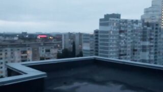 Public Affair - Outdoor Roof Top Orgy with Anal Play