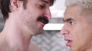 Angel Santana's Step-Daddy Fucks His Ass While Girlfriend Waiting Outside