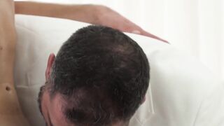 Mature Daddy Raw Barebacks Twunk's Ass in Old-barely legal Scene