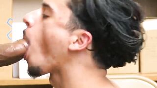 Bare-Back Thieves! Officer Busts Big Black Dick on Hot Latin Stud