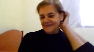 Grandma's Mature webCam - Old Lady Shows Off Her Huge Boobs