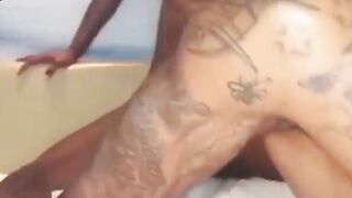 Black Hunk's Big Dick Feeds White Girl - Interracial Hardcore Fucking