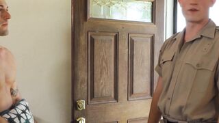 Officer Kam Stone Punishing Noisy Neighbor's Son - Porn Complaint Turned Sexual