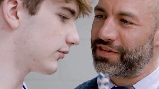 Silver Daddy" - Older Man Fucks barely legal Twink Nickolas Michaels Hardcore Fuck!