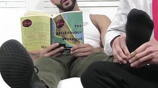Two Hunk Studs Worshiping Foot God - Sole-Worship with Hot Guy Ricky Larkins