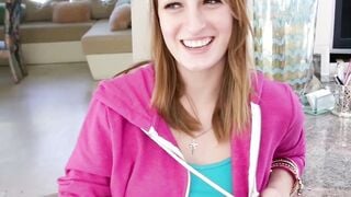 PetiteMaciWinslet - Teen Cutie's Pink Panties Get Destroyed By Huge Dick
