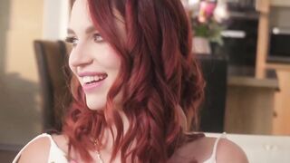 Redheaded Babe Leya De Santos Fucked Hard By Two Studs - POV Blowjob & Creampie