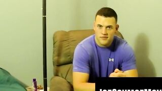 Three's The Charm! Hot Twinks Bareback Threesome Action
