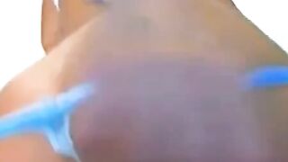 Big Tits MILF Teasing in Lingerie on Webcam