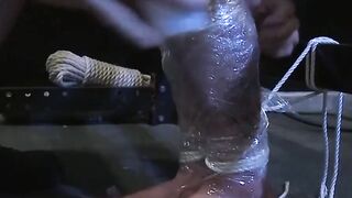 Drake Jaden's Plastic Wrap Bondage Fantasy - BDSM Roleplay with Fetish Play