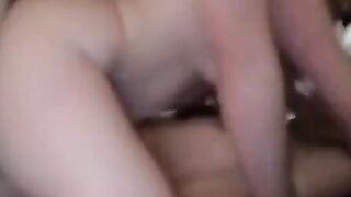 Amateurs Share Passionate Sex in Bedroom - Hot Blonde & Handsome Guy Fucked Hard