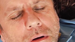 Anastacia Blondes' Morning Delight - Arousing BJ from Behind With Facial