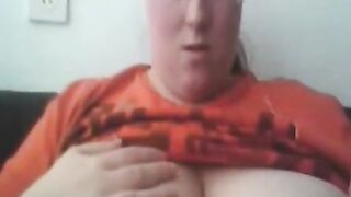 BBW MILF with Massive Boobs Rides Dildo & Shows Off Curvy Body