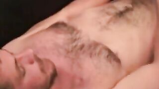 Hair Bear's Rough Jack Off Session - Close-Up & Slow Motion
