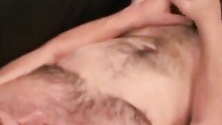 Hair Bear's Rough Jack Off Session - Close-Up & Slow Motion