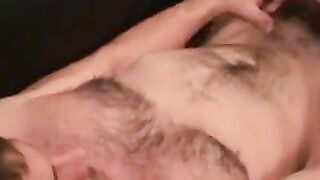 Hair Bear's Rough Jack Off Session - Close-Up & Slow Motion