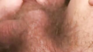 Hair Bear's Rough Jack Off Session - Close-Up & Slow Motion